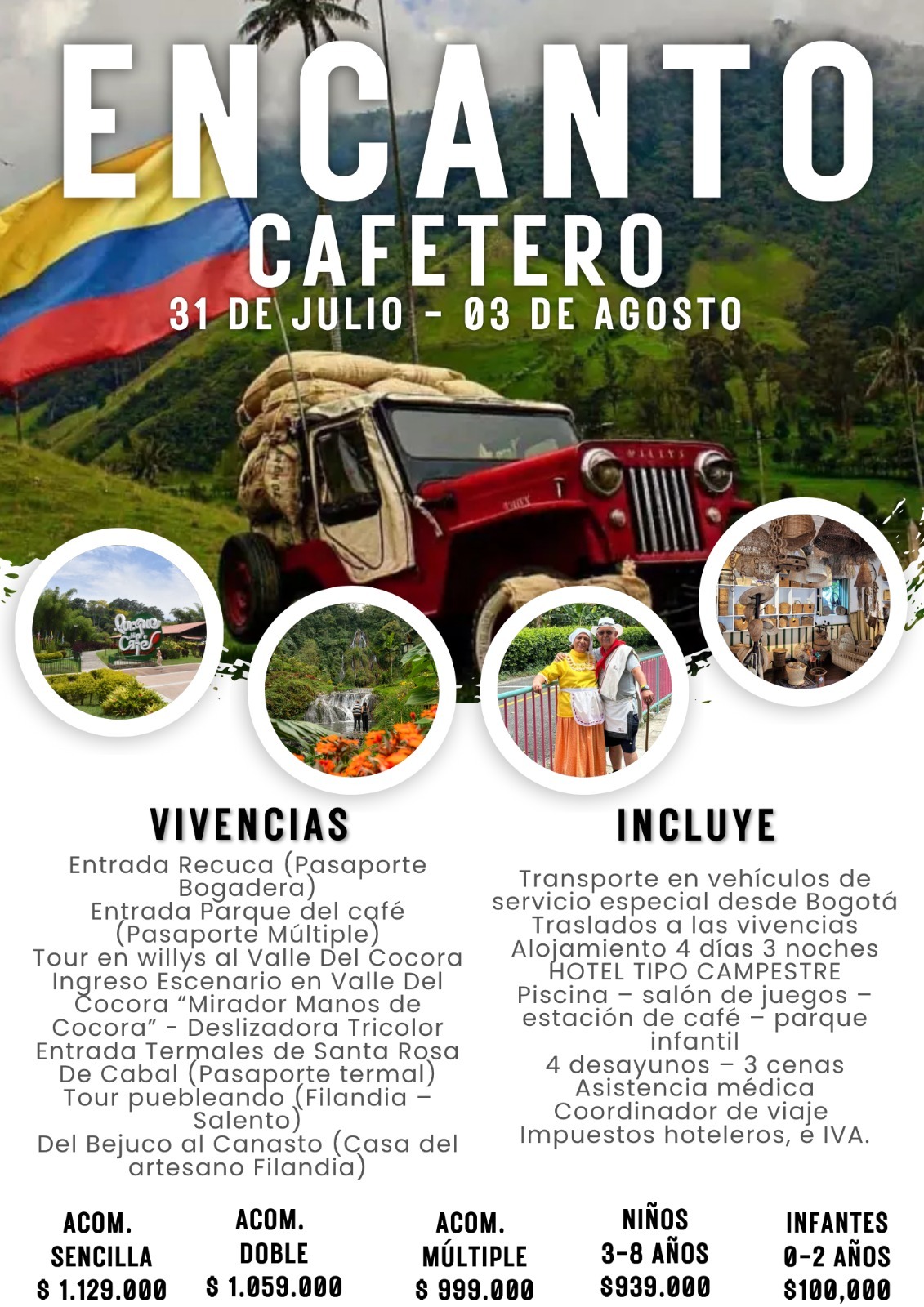 eje cafetero julio