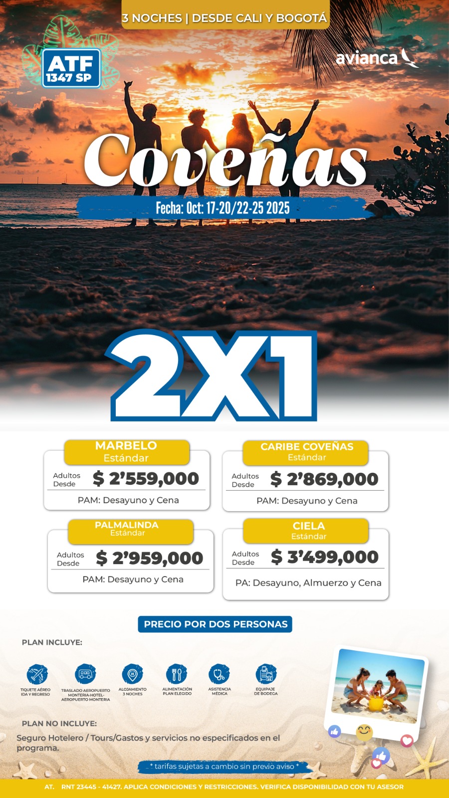 COVEÑAS 2X1