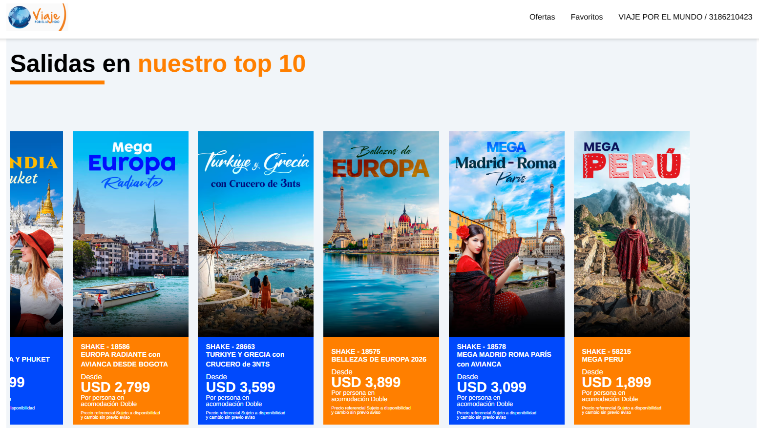 salidas top 10