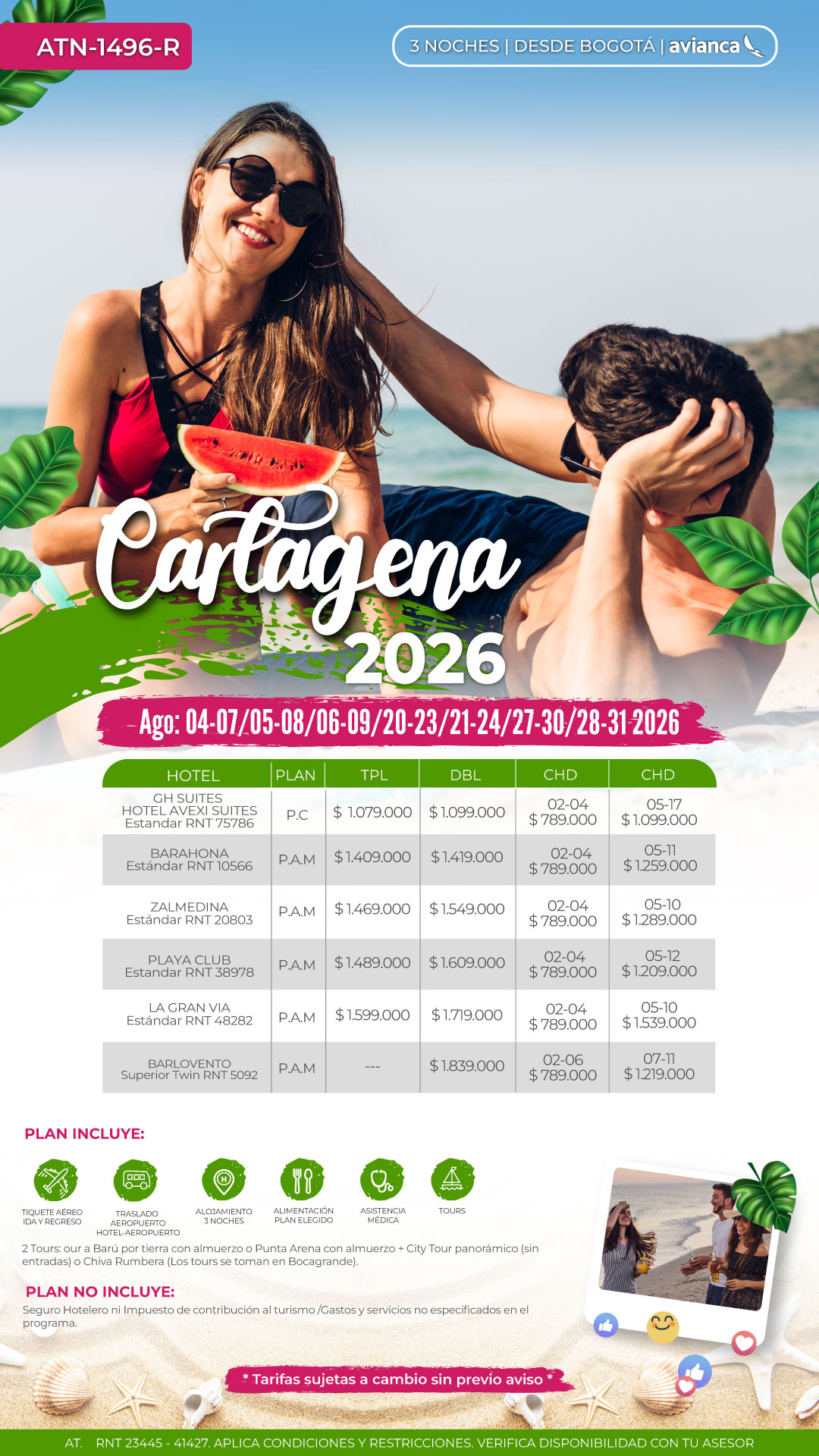 CARTAGENA AGOSTO