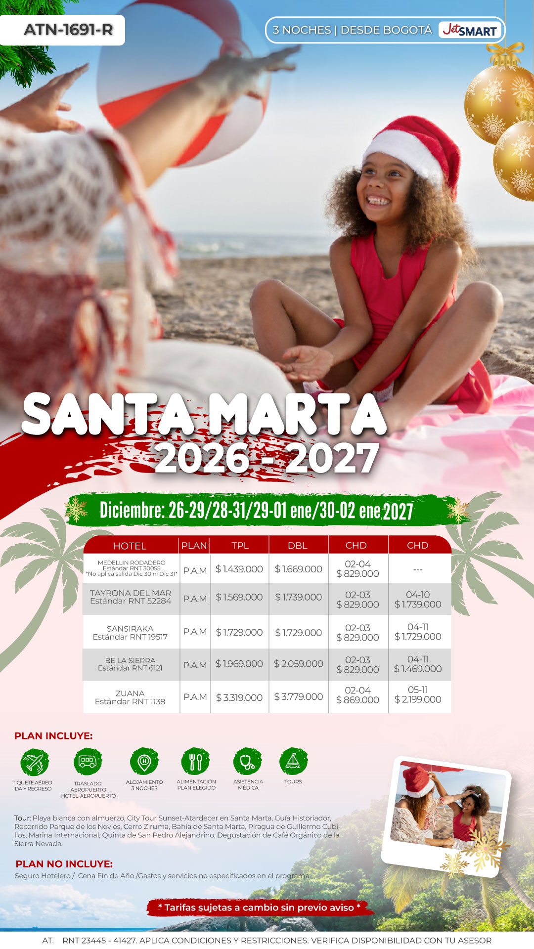SANTA MARTA FIN DE AÑO