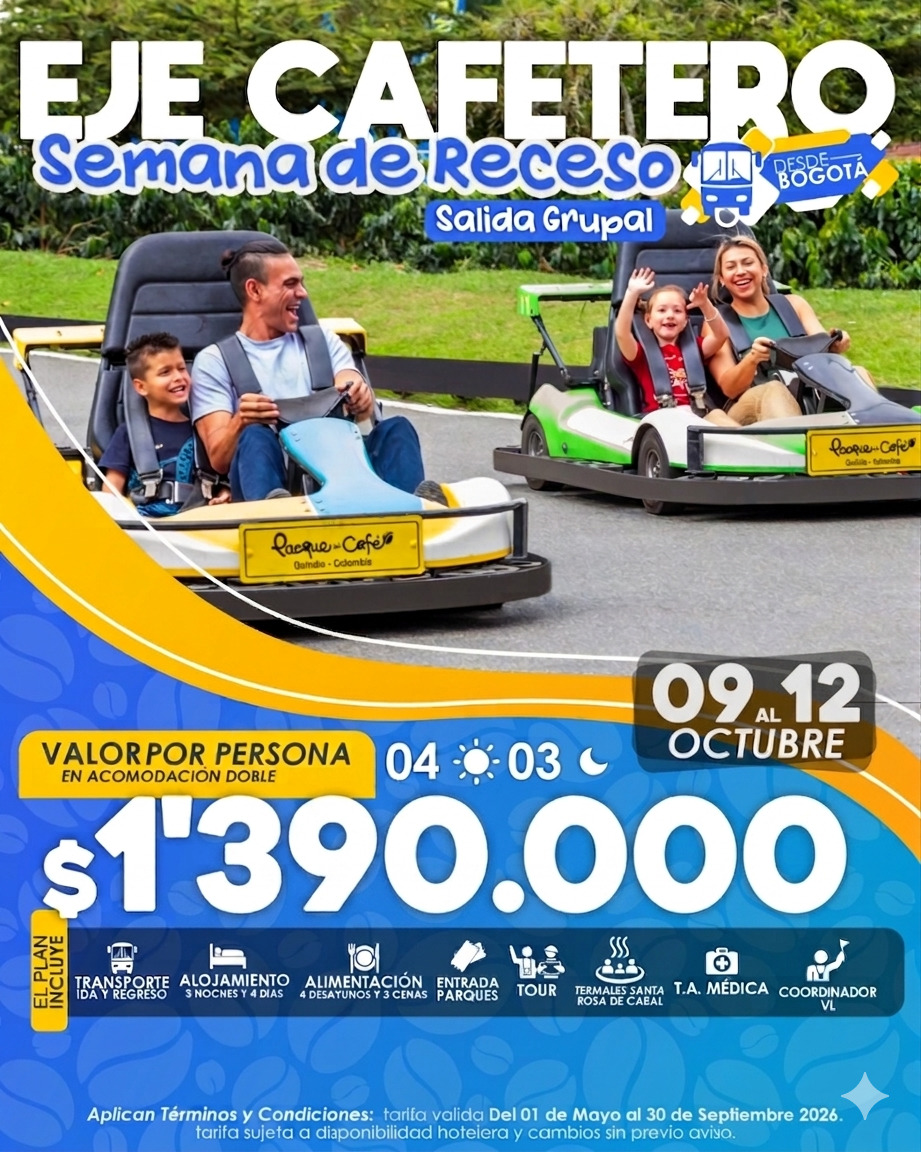 eje cafetero semana de receso