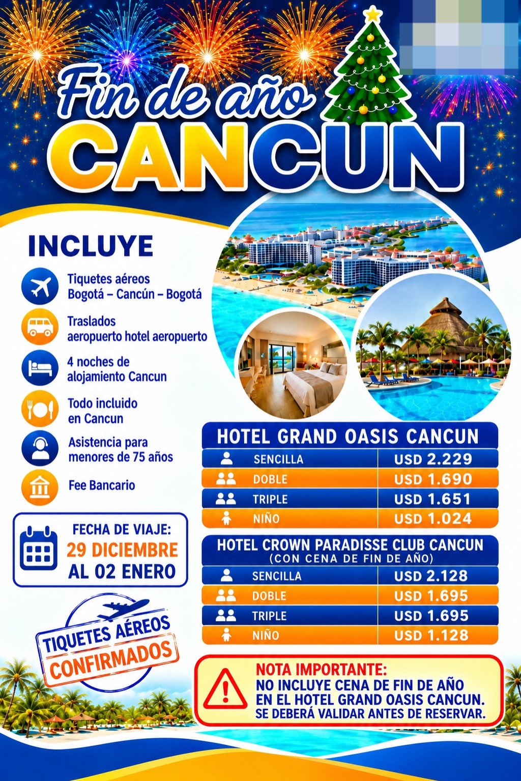 fin de año cancun