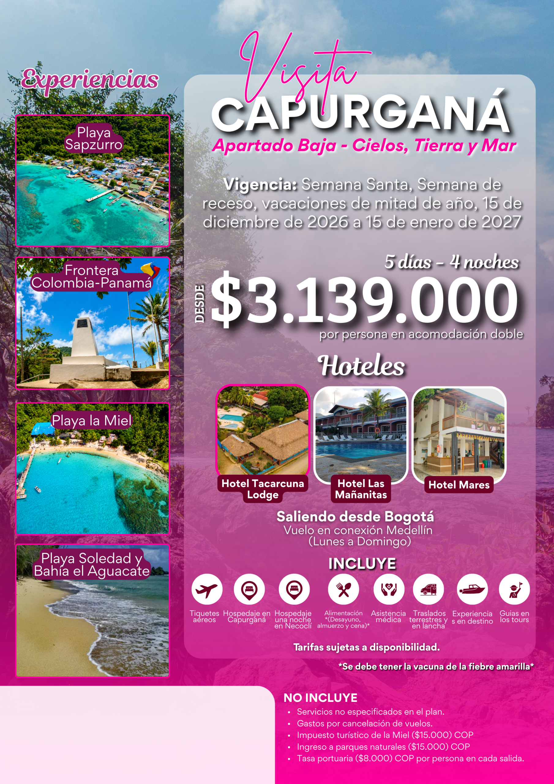 Capurganá Apartado Baja