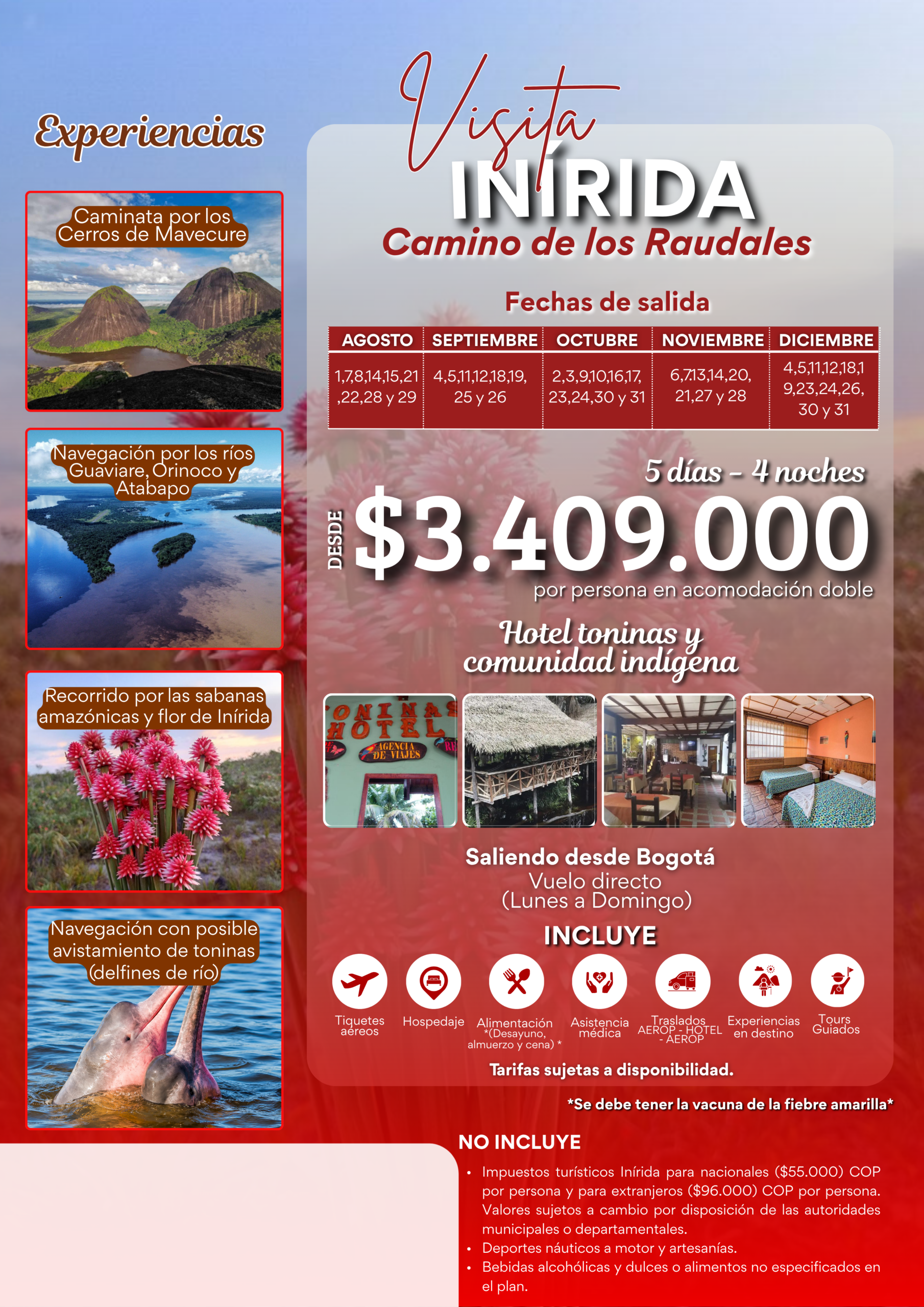 Inírida Camino de los Raudales